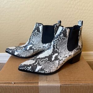Blondo Faux Snakeskin Ankle Boots